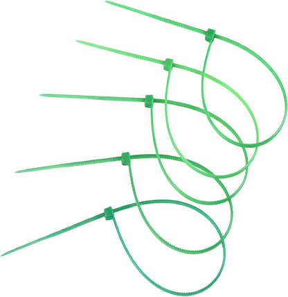 Zip Ties, 100pcs Green Cable Zip Ties 12 Inch, Heavy Duty Nylon Wire Ties High Tensile Strength, Self-Locking Nylon Tie Wraps for Indoor and Outdoor for Object Bundling and Fastening