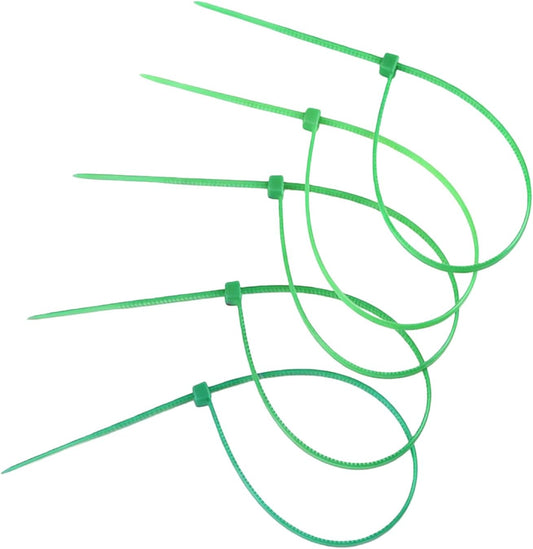 Zip Ties, 100pcs Green Cable Zip Ties 12 Inch, Heavy Duty Nylon Wire Ties High Tensile Strength, Self-Locking Nylon Tie Wraps for Indoor and Outdoor for Object Bundling and Fastening