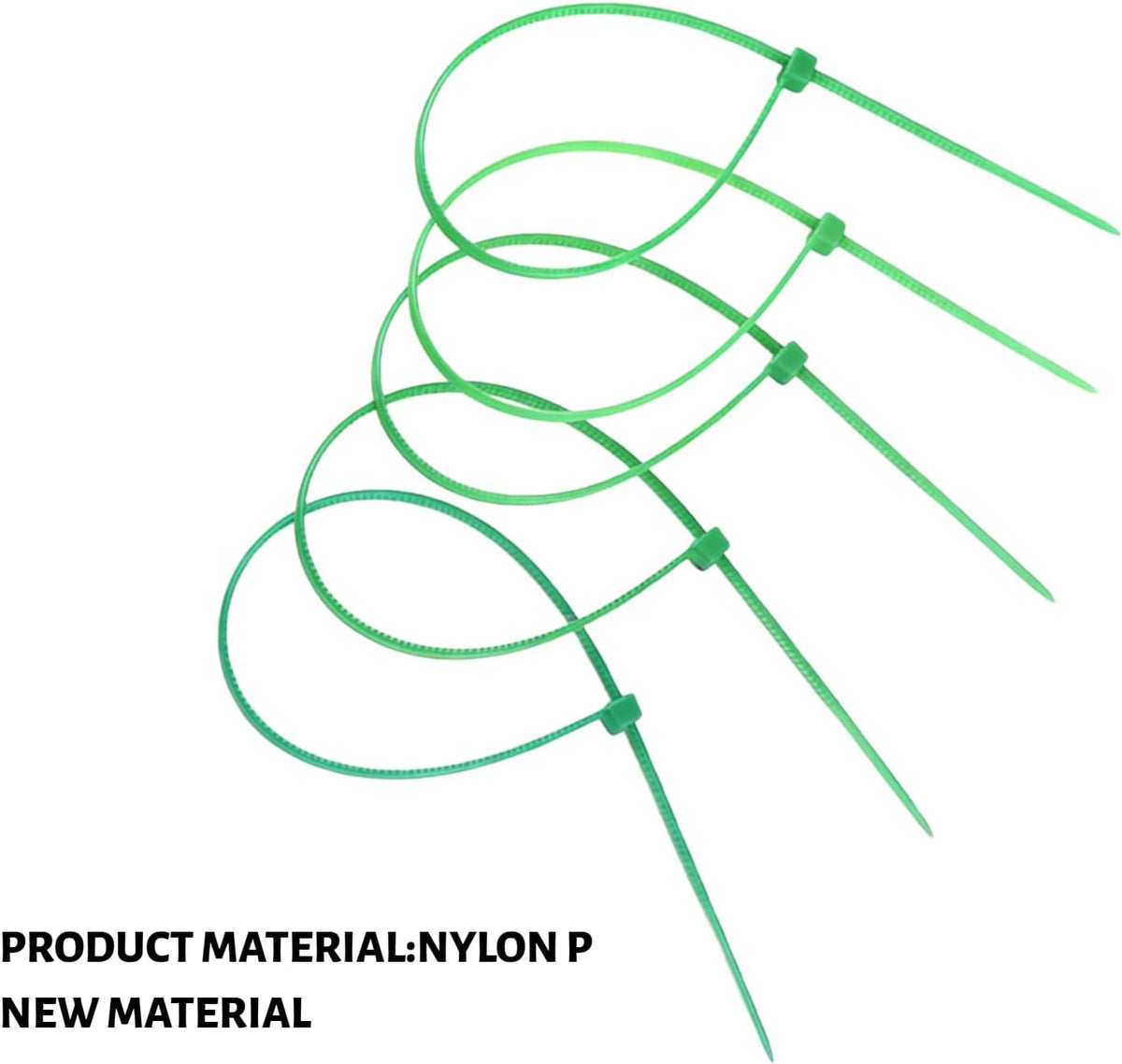 Zip Ties, 100pcs Green Cable Zip Ties 12 Inch, Heavy Duty Nylon Wire Ties High Tensile Strength, Self-Locking Nylon Tie Wraps for Indoor and Outdoor for Object Bundling and Fastening