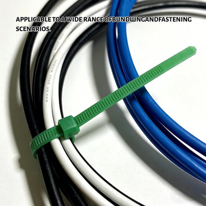 Zip Ties, 100pcs Green Cable Zip Ties 12 Inch, Heavy Duty Nylon Wire Ties High Tensile Strength, Self-Locking Nylon Tie Wraps for Indoor and Outdoor for Object Bundling and Fastening