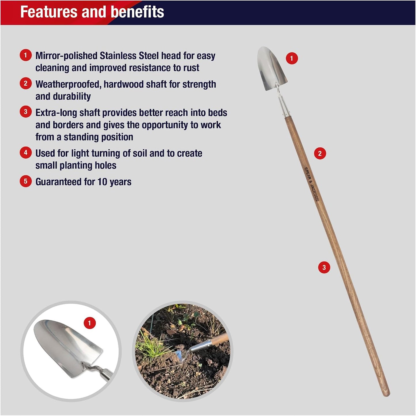 5030TR Traditional Stainless 5 ½" Hand Trowel
