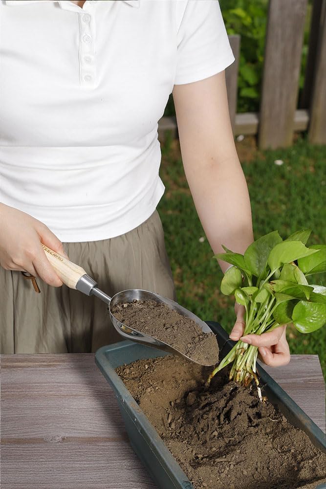 Soil Scoop Multipurpose Garden Scoop for Potting, Transplanting and Outdoor Use in Shop, Bar, Restaurant, Kitchen, Tea Shop