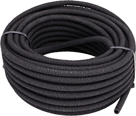 015005T 1/4-Inch by 50-Foot Soaker Hose Tubing for Drip Irrigation, Use in Vegetable Garden, Planters, and Borders, 50-Foot, Black