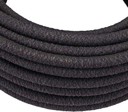 015005T 1/4-Inch by 50-Foot Soaker Hose Tubing for Drip Irrigation, Use in Vegetable Garden, Planters, and Borders, 50-Foot, Black