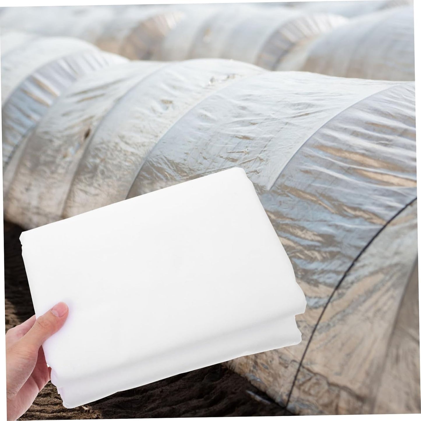 Nonwoven Floating Plant Cover for Frost Plant Freeze Blanket Shrub Insulation Cold Weather