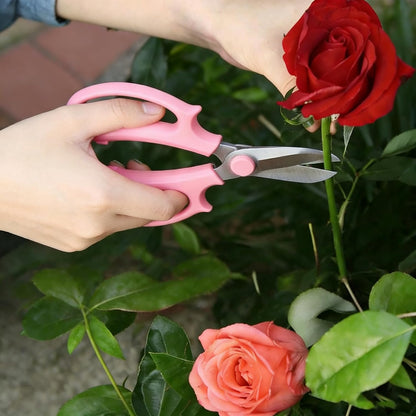 4 Pcs Stainless Steel Flower Scissors, Garden Plant Shears Floral Shears, Floral Pruning Snips for Fresh Flowers Stems/Flower Arrangement Supplies(Blue, Green, Pink, Violet)