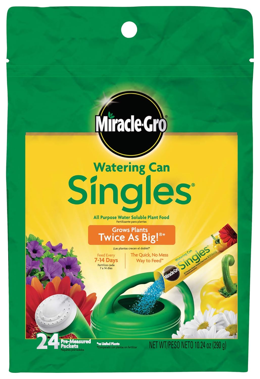 Watering Can Singles All Purpose Plant Food, 24 Packets