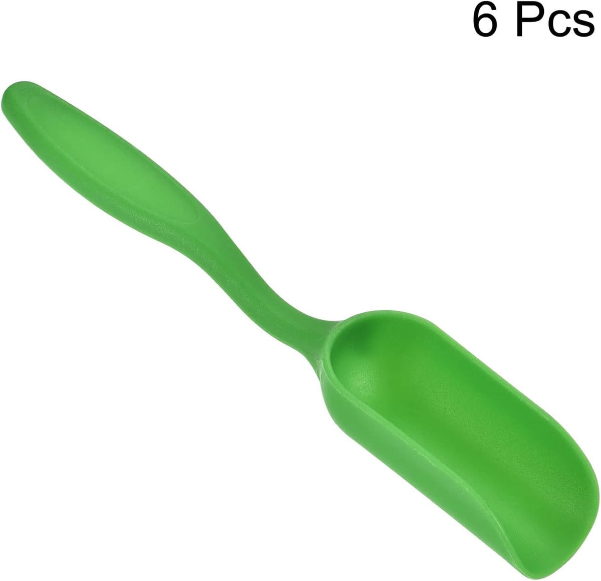 5.7 Inch Gardening Shovel Spoons 6 Pack Mini Soil Scoops Cultivation Transplanting Tools, Green