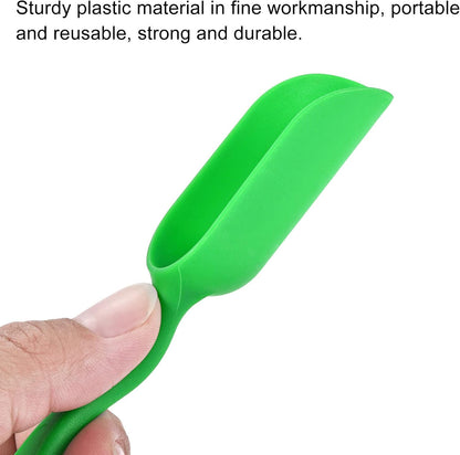 5.7 Inch Gardening Shovel Spoons 6 Pack Mini Soil Scoops Cultivation Transplanting Tools, Green