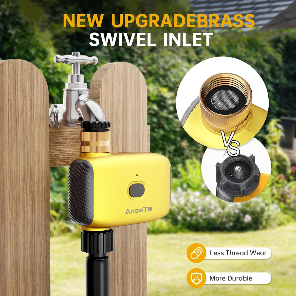 WiFi Sprinkler Water Timer for Outdoor Hose,Smart App Remote Control