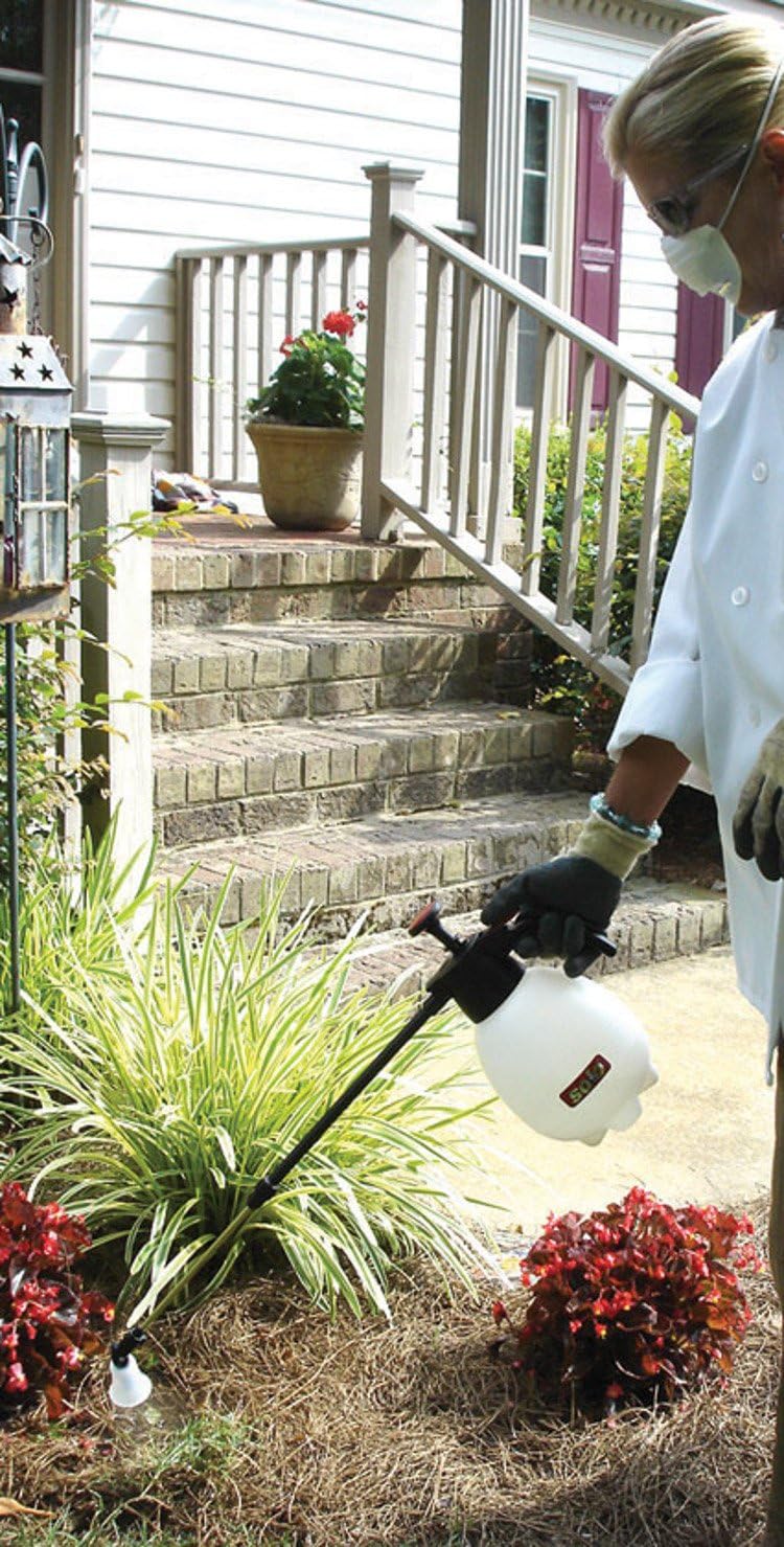 420 2-Liter One-Hand Pressure Sprayer with Adjustable Telescoping Wand