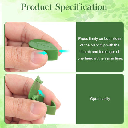 60 Pcs Plant Wall Clips, Plant Climbing Wall Fixture Clips, Wall Vines Fixing Clips with 72 Adhesive Stickers, Self-Adhesive Plant Fixer for Vine Support and Indoor Outdoor Decoration