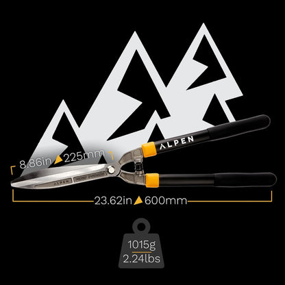 Alpen Professional Hedge Shears/Clippers Pilatus 200 Garden Tools Pruning Shears