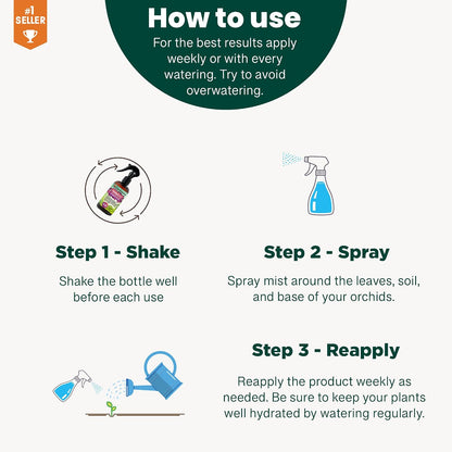 Professional Bonsai Spray Fertilizer Mist for Home Gardening | 3-1-2 Gentle Blend Mist for Healthy Leaves & Growth | Essential Nutrients for Bonsai - 8oz