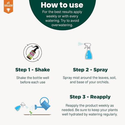 Professional Bonsai Spray Fertilizer Mist for Home Gardening | 3-1-2 Gentle Blend Mist for Healthy Leaves & Growth | Essential Nutrients for Bonsai - 8oz