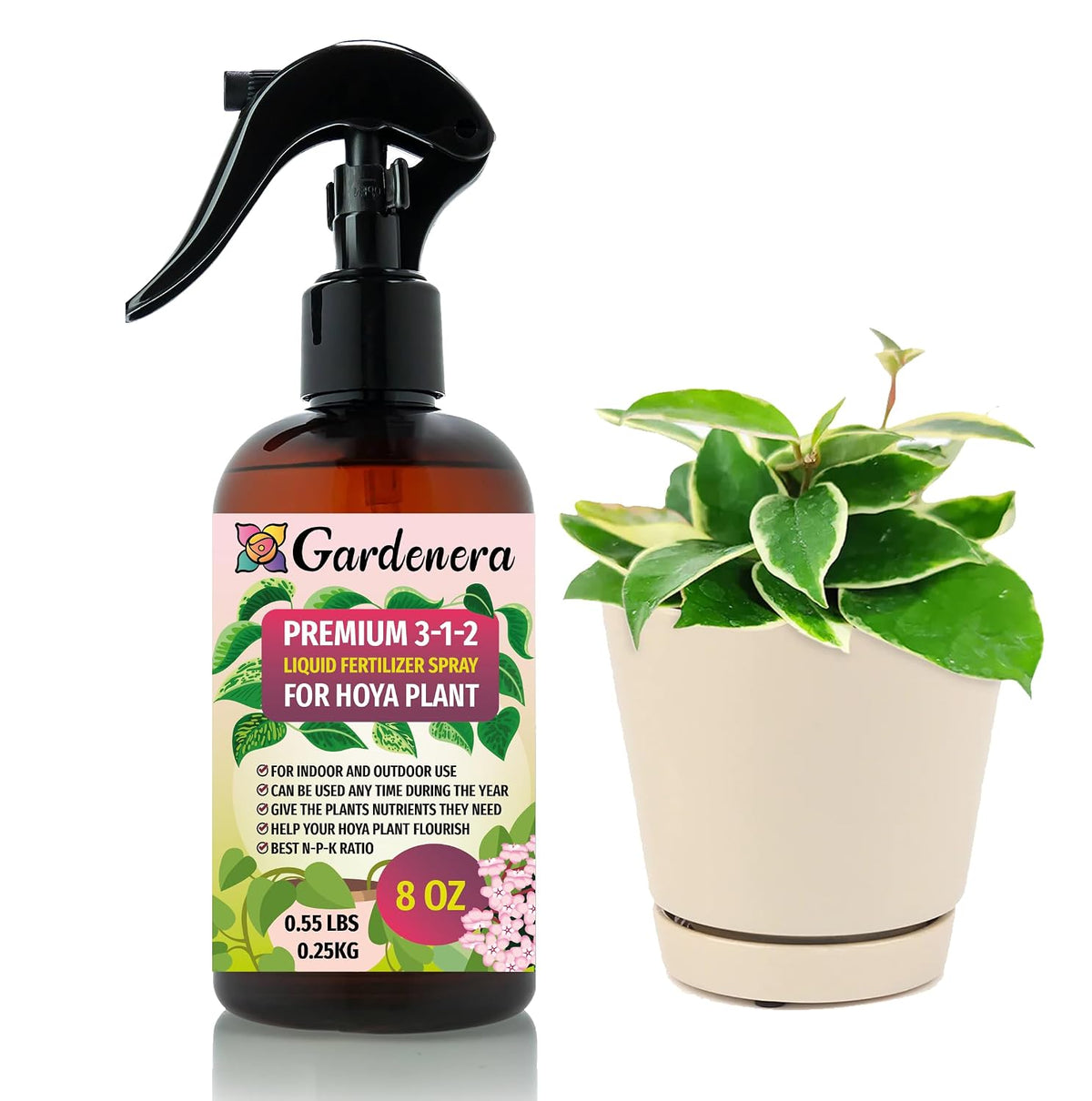 Professional Bonsai Spray Fertilizer Mist for Home Gardening | 3-1-2 Gentle Blend Mist for Healthy Leaves & Growth | Essential Nutrients for Bonsai - 8oz