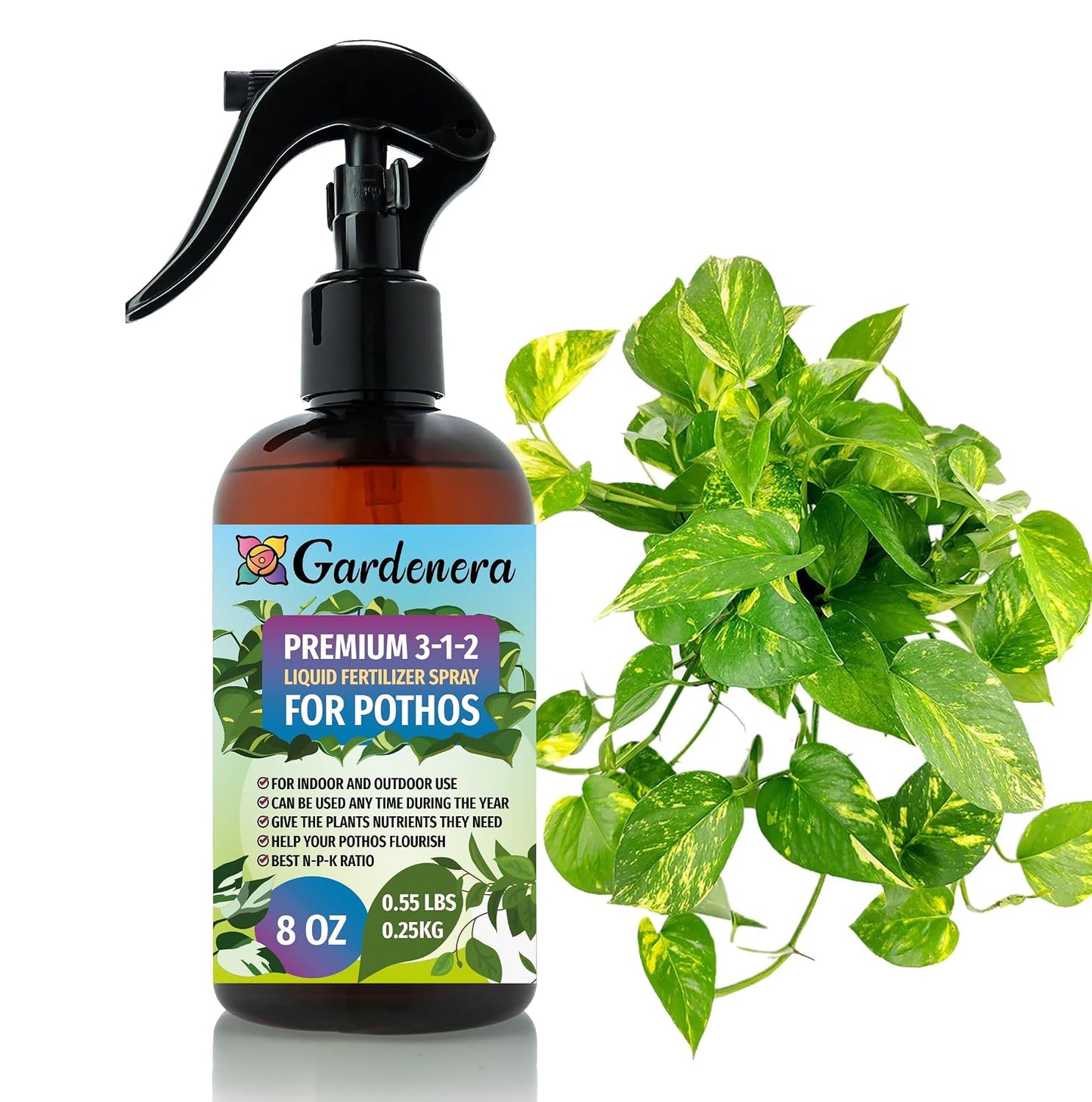 Professional Bonsai Spray Fertilizer Mist for Home Gardening | 3-1-2 Gentle Blend Mist for Healthy Leaves & Growth | Essential Nutrients for Bonsai - 8oz