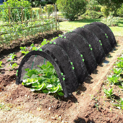 6.5 X 5FT 75% Garden Shade Cloth with Hoops, Plant Shade Cloth Garden
