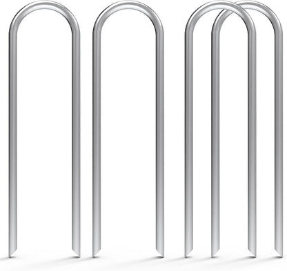 12 Inch 25 Pack Heavy Duty U Shaped Garden Stakes
