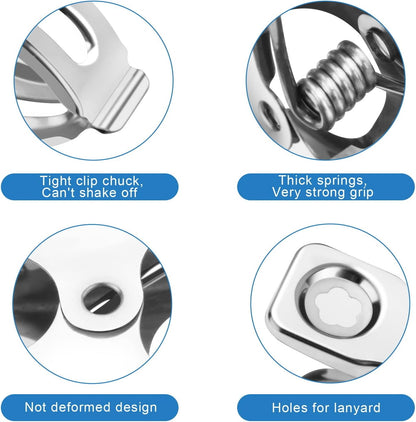 40 PCS Garden Clips, Heavy Duty Stainless Steel Greenhouse Clamps, Greenhouse Clips for Netting, Have a Strong Grip to Hold Down The Shade Cloth or Plant Cover on Garden Hoops or Greenhouse Hoops