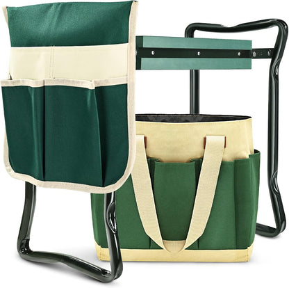 Upgraded Garden Kneeler and Seat with Thicken & Widen Soft Kneeling Pad,Heavy Duty Foldable Gardener Stool with 2 Tool Pouches,Gardening Gifts for Women Mom Men Seniors¡­…