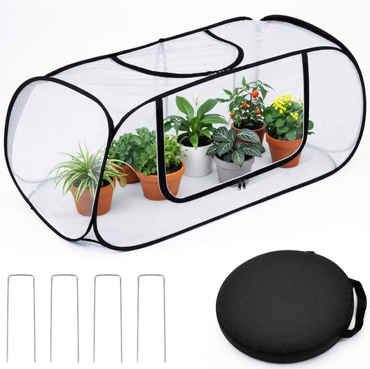 Garden Netting Raised Beds Cover Pop Up Garden Plant Cover with Storage Bag
