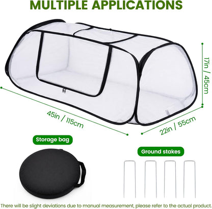 Garden Netting Raised Beds Cover Pop Up Garden Plant Cover with Storage Bag