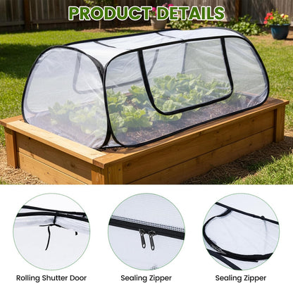 Garden Netting Raised Beds Cover Pop Up Garden Plant Cover with Storage Bag