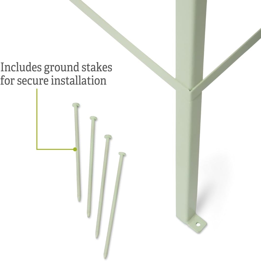 Oxford Pyramid Trellis | Decorative Outdoor Garden Statement Obelisk Plant Support for Flowering Vines | 6 Feet Tall All-Season Use Ground Stakes Included