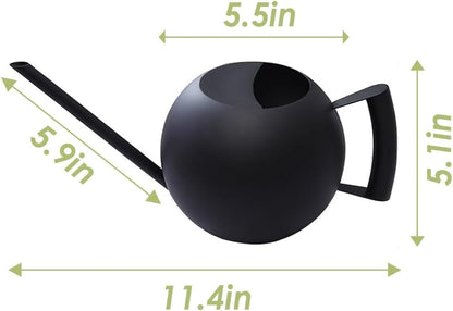 Watering Can with Long Spout and Comfortable Handle, 35 oz/1000ml Small Watering Can for Indoor Plants, Stainless Steel Garden Watering Pot for Indoor House Plants Bonsai Flower Decorative