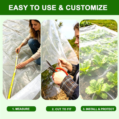 4×10 FT Garden Netting, Ultra Fine Mesh Pest Barrier, Plant Covers Row Cover for Vegetables Fruits Flowers, Greenhouse Raised Bed Screen Protect Plants from Birds Bugs
