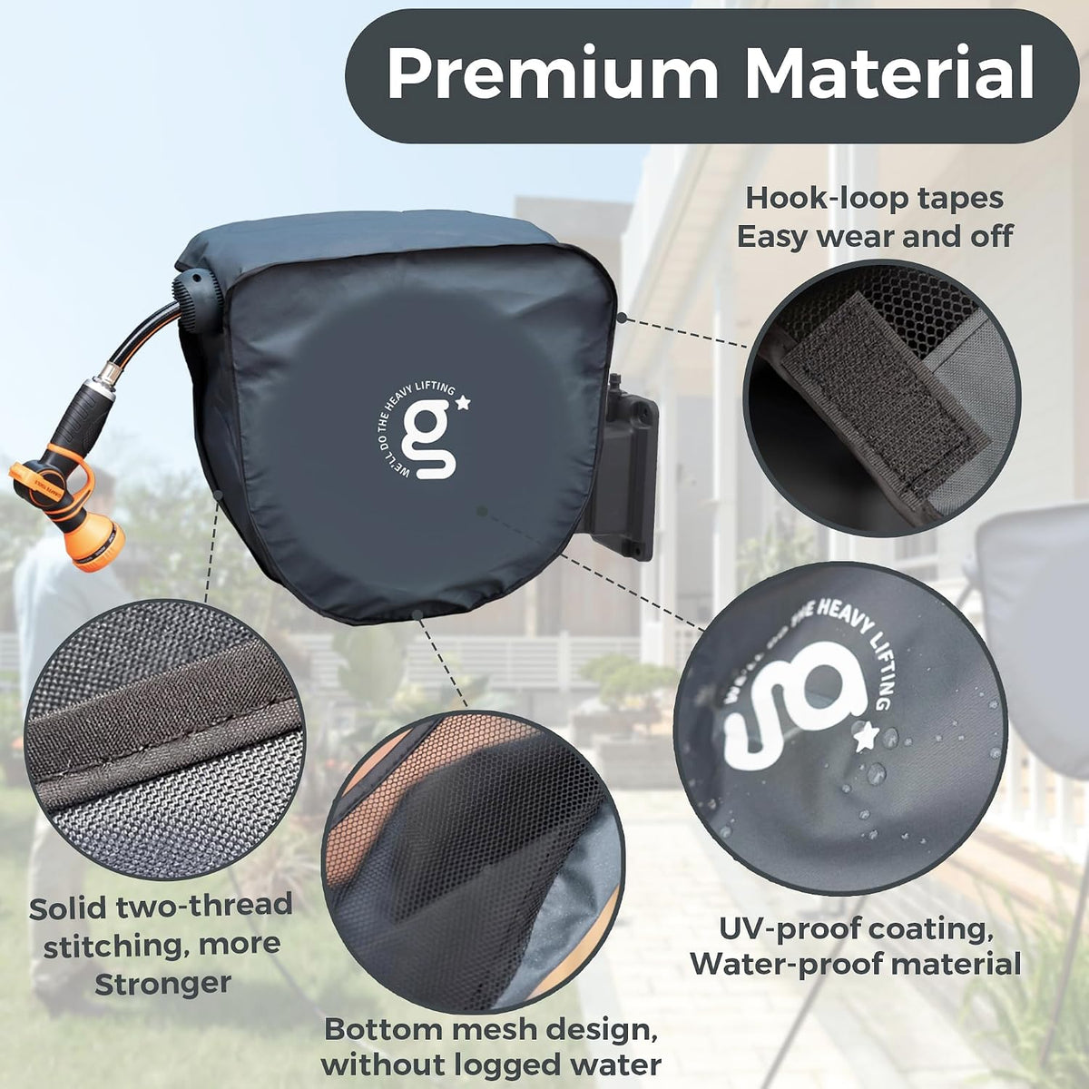 Garden Hose Reel Cover UV Resistant for Model AW40
