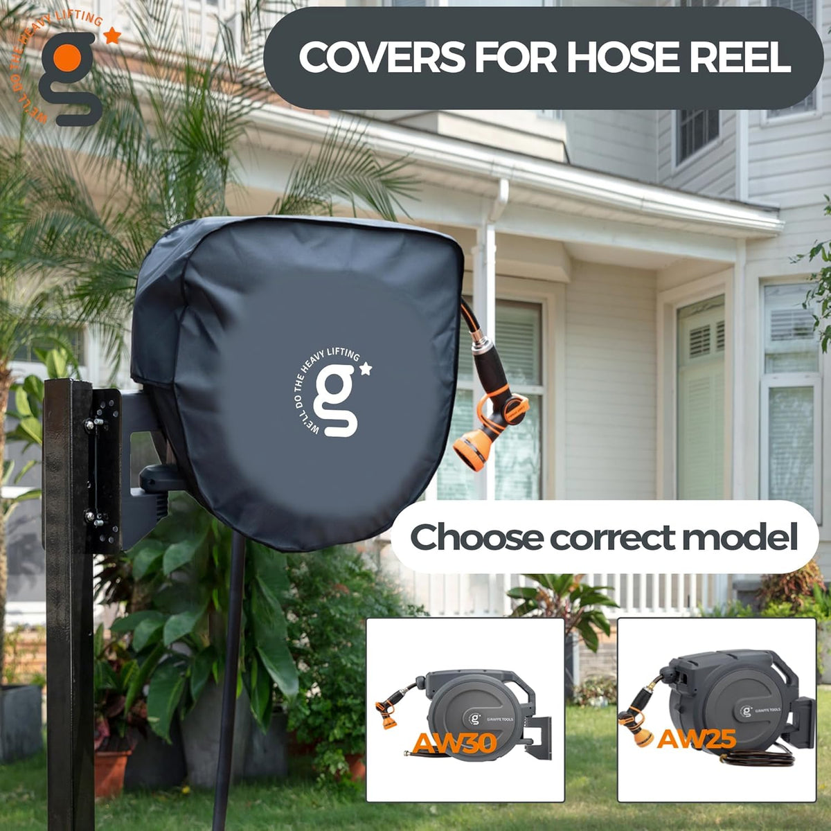Garden Hose Reel Cover UV Resistant for Model AW40