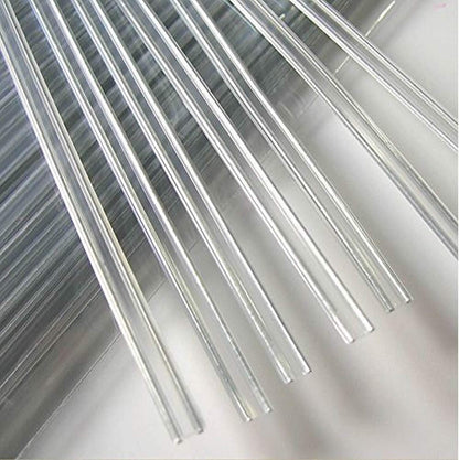 100pcs clear Heavy Duty 8" pre-cut plastic twist ties - wire gauge #23