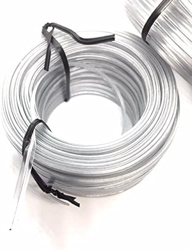 100pcs clear Heavy Duty 8" pre-cut plastic twist ties - wire gauge #23