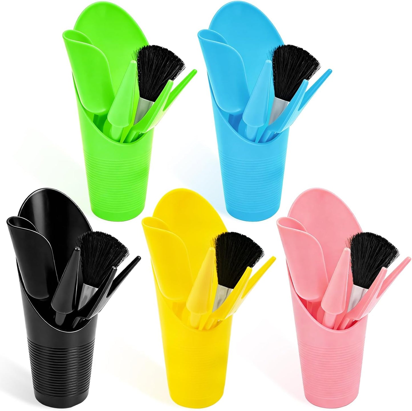 25 Pcs Bonsai Soil Scoop Set, Small Mini Gardening Tools, Garden Hand Tools Kit for Indoor Plant Care, Succulent Planting Tools for Planting, Transplanting Digging (Colorful)