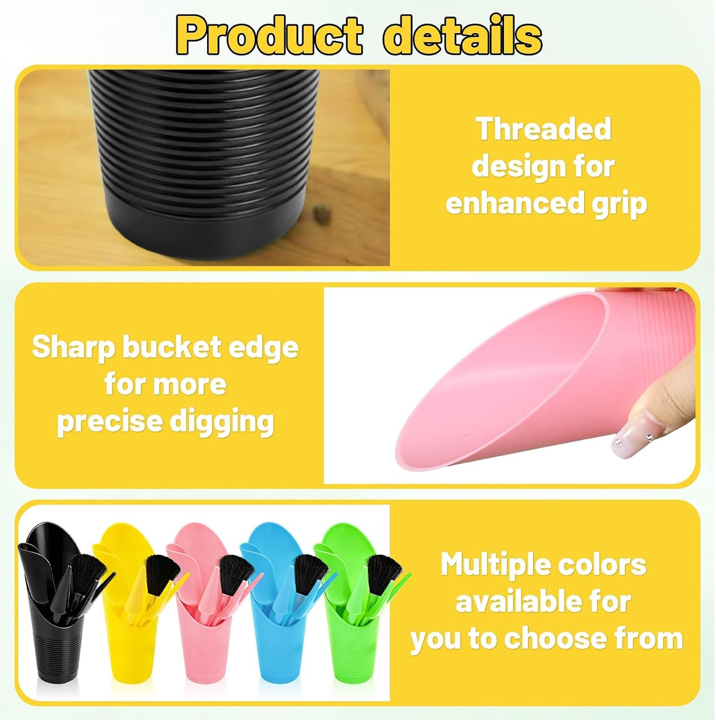 25 Pcs Bonsai Soil Scoop Set, Small Mini Gardening Tools, Garden Hand Tools Kit for Indoor Plant Care, Succulent Planting Tools for Planting, Transplanting Digging (Colorful)
