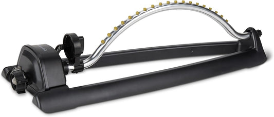 Oscillating Lawn Sprinkler for Yard, Garden and Flower Beds, 3600 Square Foot Coverage, Black