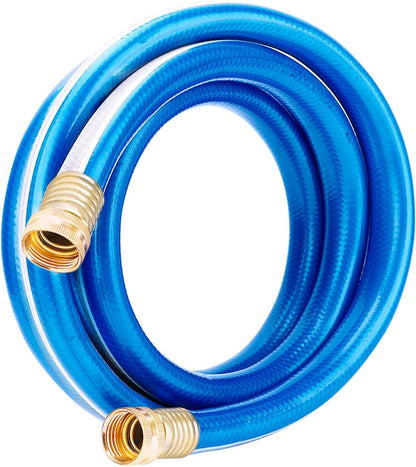 Short Leader Garden Hose 3/4 in. x 10 ft. -Heavy Duty Durable Flexible Lightweight PVC Water Pipe for Lawn Care, Reel Cart & Equipment Connection -Kink Free, No Leaking, Female to Female Fittings