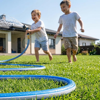 Short Leader Garden Hose 3/4 in. x 10 ft. -Heavy Duty Durable Flexible Lightweight PVC Water Pipe for Lawn Care, Reel Cart & Equipment Connection -Kink Free, No Leaking, Female to Female Fittings
