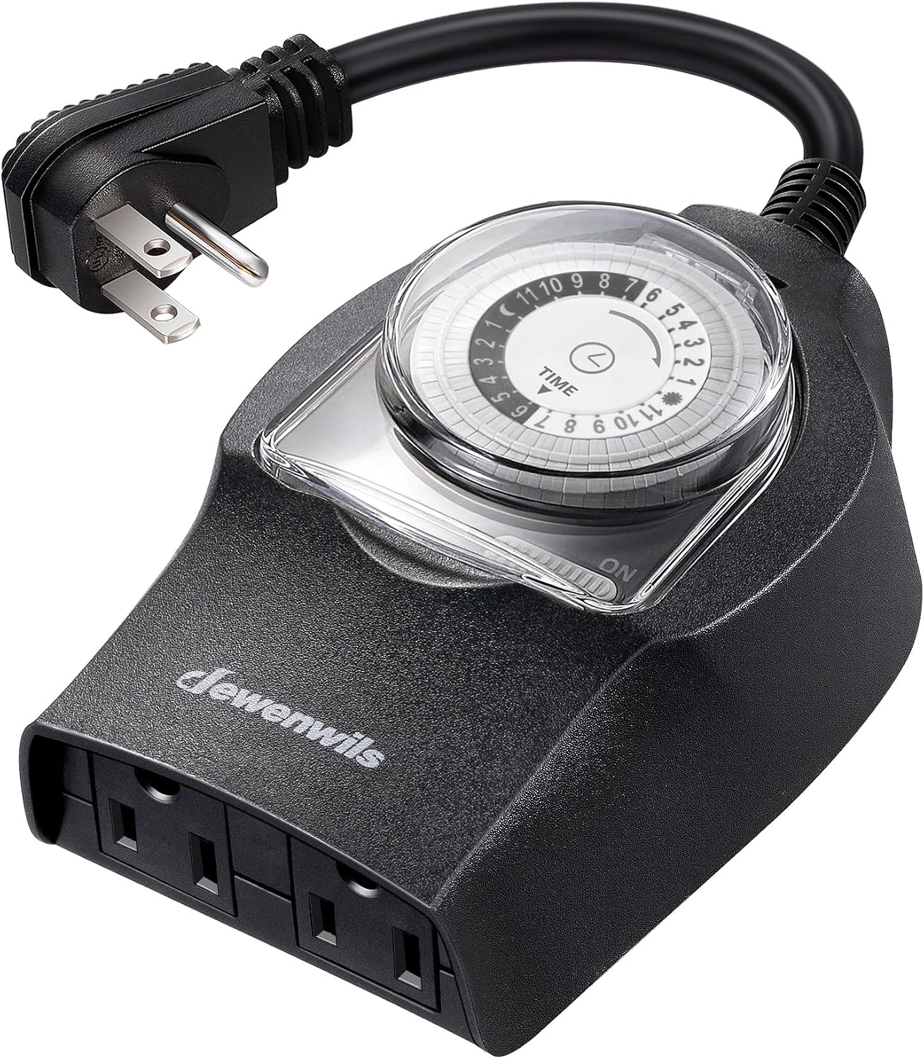 Outdoor Light Timer, Outdoor Timer Outlet,100FT Remote Control