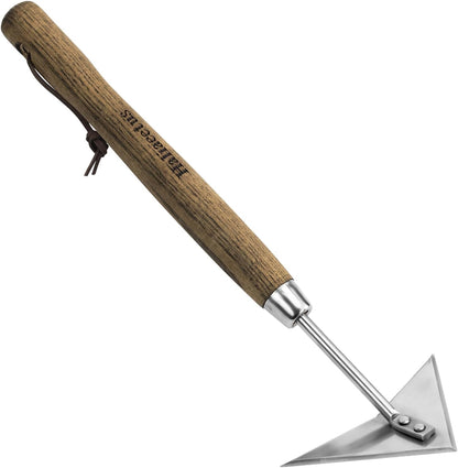Triangle Head Hoe, 15'' Scuffle Hoe for Weeding in Raised Bed