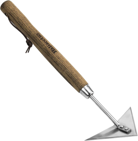 Triangle Head Hoe, 15'' Scuffle Hoe for Weeding in Raised Bed