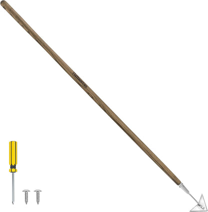 Triangle Head Hoe, 15'' Scuffle Hoe for Weeding in Raised Bed