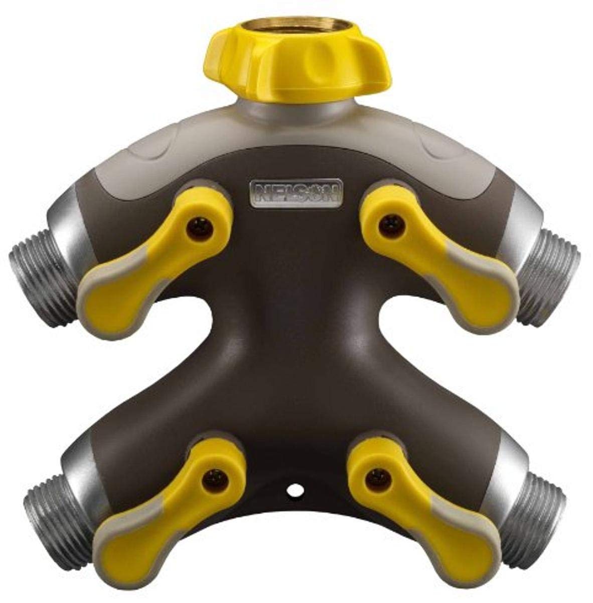 High Flow Plastic Quad Shut-Off Valve with Swivel Connect