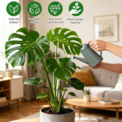 5pack Adjustable Plant Support Pole – Stackable Indoor/Outdoor Support Pole with Clamps, Suitable for Supporting Monstera and Climbing Plants, Garden Accessories, Perfect Replacement for Plant Stakes