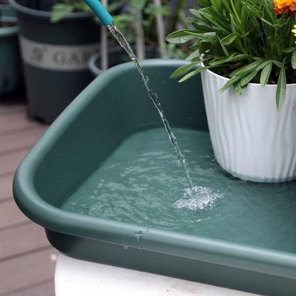Garden Tidy Tray, Multifunctional One Piece Potting Tray for Seeding, Mixing, Growing and Pot Storage, Succulent and Cactus Soil Potting Mix Tray 23"x16.4"x4.3",Green