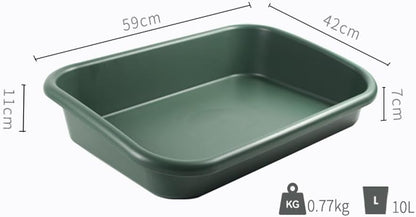 Garden Tidy Tray, Multifunctional One Piece Potting Tray for Seeding, Mixing, Growing and Pot Storage, Succulent and Cactus Soil Potting Mix Tray 23"x16.4"x4.3",Green