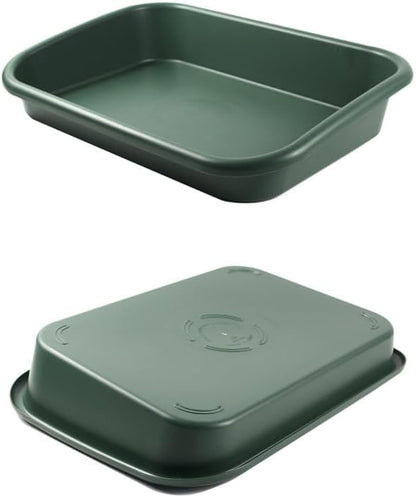 Garden Tidy Tray, Multifunctional One Piece Potting Tray for Seeding, Mixing, Growing and Pot Storage, Succulent and Cactus Soil Potting Mix Tray 23"x16.4"x4.3",Green