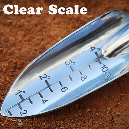 Garden Shovel Trowel Garden Tool with Measurement Mark Aluminum Hand Shovel